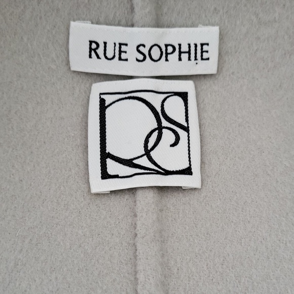 Unworn Rue Sophie Elysee Wool Hooded Jacket in Color Smoke - Picture 11 of 12